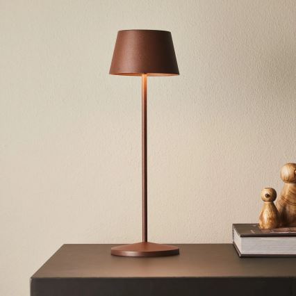 Azzardo AZ5336 - LED Ulkotila himmennettävä rechargeable lamppu GILBERTO LED/2W/5V IP54 ruskea