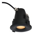 Azzardo AZ5390 - Kylpyhuoneen upotettava kattovalaisin ROMOLO 1xGU10/50W/230V IP65 musta