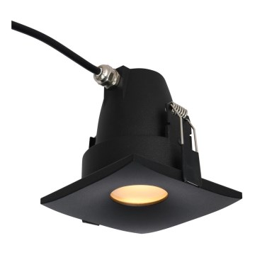 Azzardo AZ5392 - Kylpyhuoneen upotettava kattovalaisin ROMOLO 1xGU10/50W/230V IP65 musta