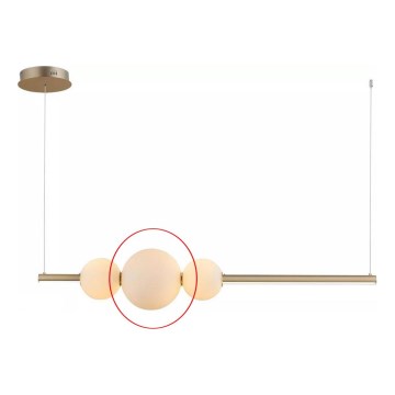 Azzardo - Vaihtokruunu SANDRA valkoinen - iso halkaisija 22 cm