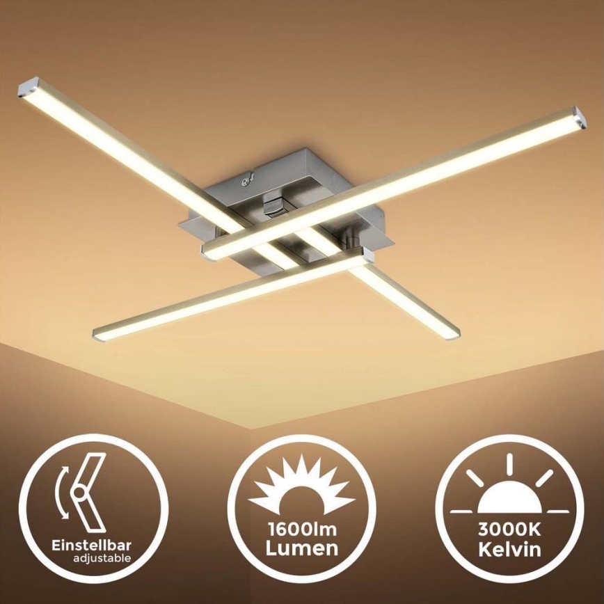 B.K. Licht 1315 - LED-kattovalaisin 4xLED/5W/230V