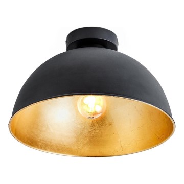 B.K. Licht 1322 - Kattovalo 1xE27/60W/230V musta/kulta