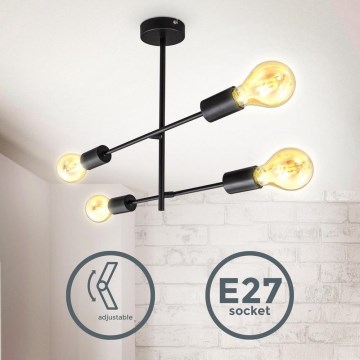 B.K. Licht 1343 - Kattokruunu tangossa 4xE27/60W/230V