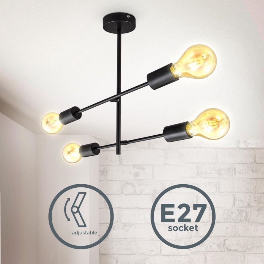 B.K. Licht 1343 - Kattokruunu tangossa 4xE27/60W/230V