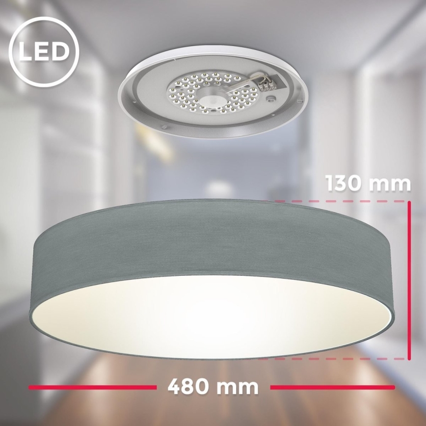 B.K. Licht 1393 - LED-kattovalaisin LED/20W/230V harmaa