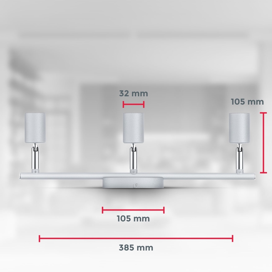 B.K.Licht 1409 - LED-kohdevalaisin 3xGU10/5W/230V