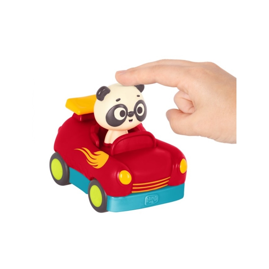 B-Toys - Kaukosäätimellä varustettu auto Panda Bingo 4xAA