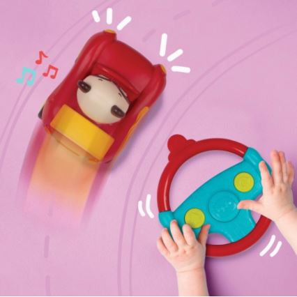 B-Toys - Kaukosäätimellä varustettu auto Panda Bingo 4xAA