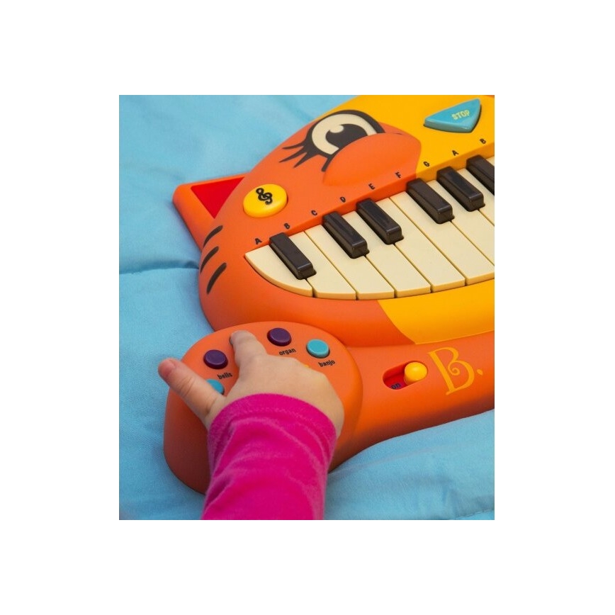 B-Toys - Lasten piano mikrofonilla Cat 4xAA