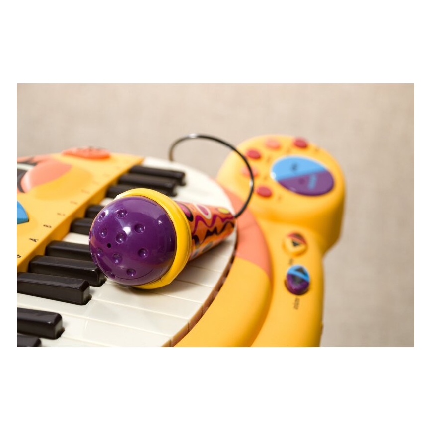B-Toys - Lasten piano mikrofonilla Cat 4xAA