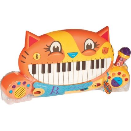 B-Toys - Lasten piano mikrofonilla Cat 4xAA