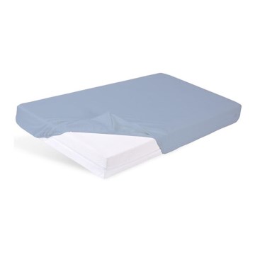 BABYMATEX - Suojaava lakana, joustava BAMBU 60x120 cm sininen
