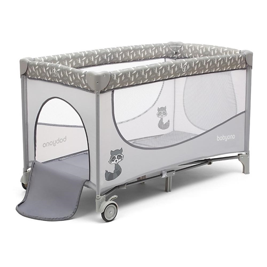 BabyOno - Matkasänky BASIC harmaa