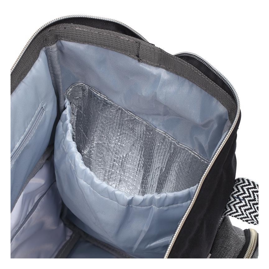 BabyOno - Reppu vaihtotarvikkeille rattaita varten Oslo Style musta