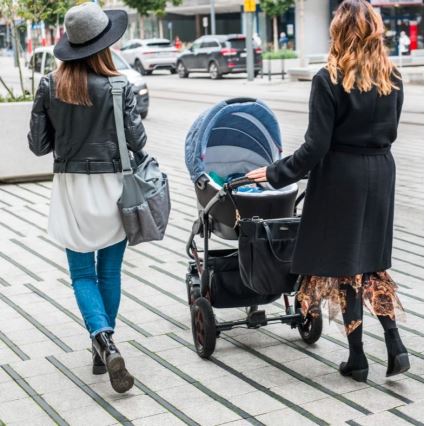 BabyOno - Vaihtolaukku rattaita varten Coco musta