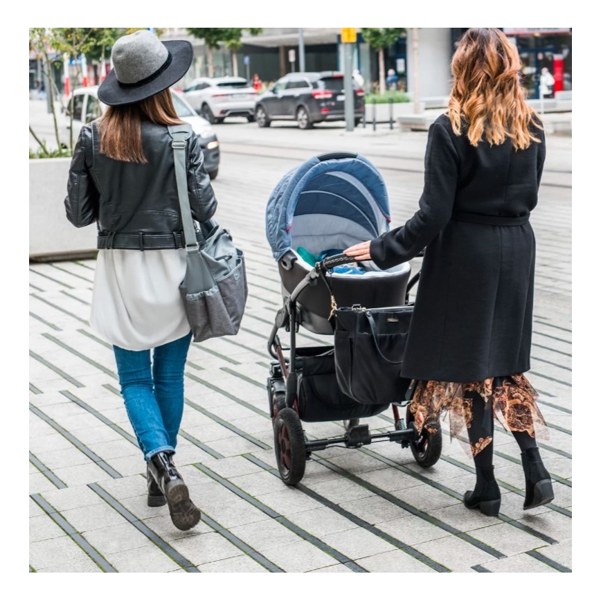 BabyOno - Vaihtolaukku rattaita varten Coco musta