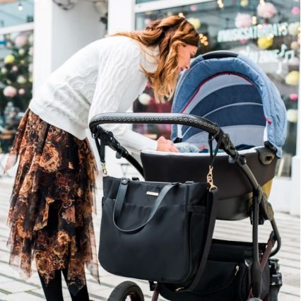 BabyOno - Vaihtolaukku rattaita varten Coco musta