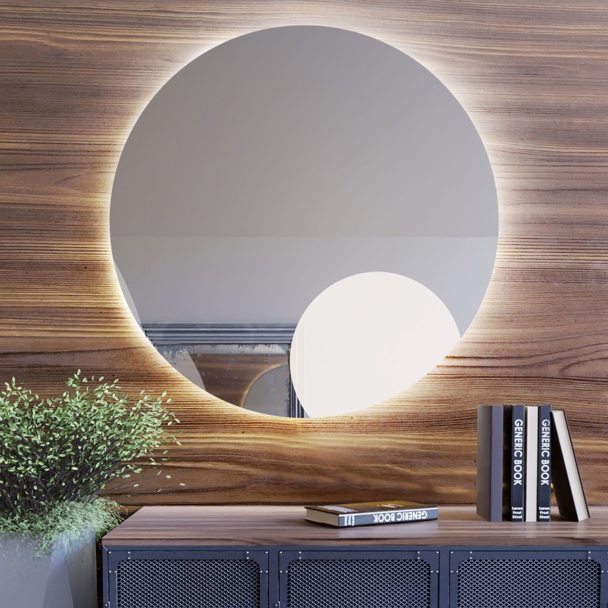 Baltica Design - Kylpyhuoneen LED-seinäpeili taustavalolla BRIGHT LED/15W/230V 4500K Ø 90 cm IP65