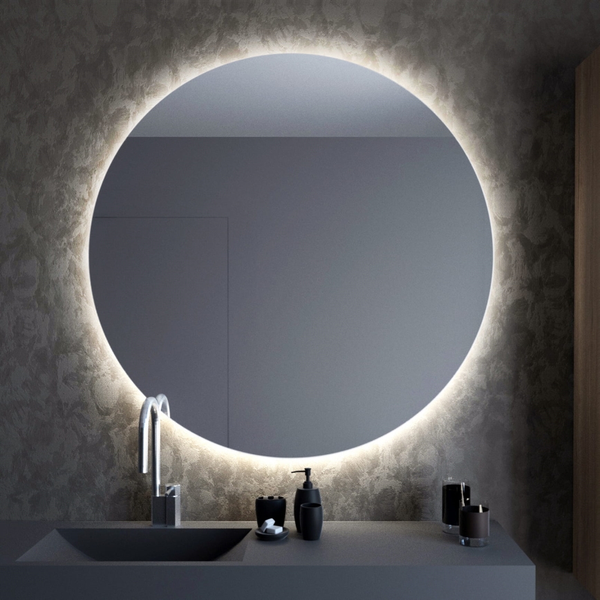 Baltica Design - Kylpyhuoneen LED-seinäpeili taustavalolla BRIGHT LED/15W/230V 4500K Ø 90 cm IP65