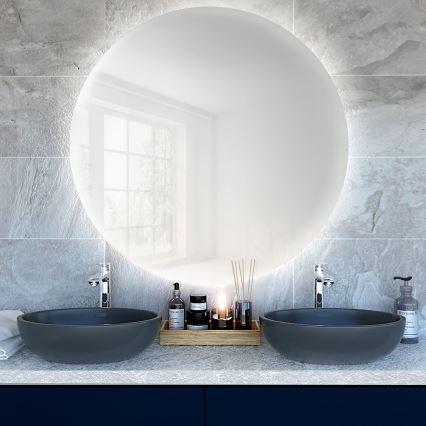 Baltica Design - taustavalaistu kylpyhuoneen LED-seinäpeili BRIGHT, LED/15W/230V, 6500K, Ø 100 cm, IP65