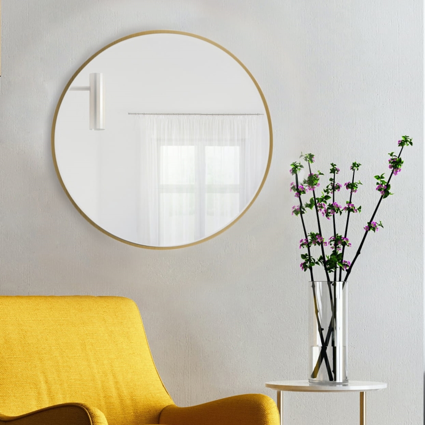 Baltica Design - TINY BORDER seinäpeili Ø 60 cm, kultainen