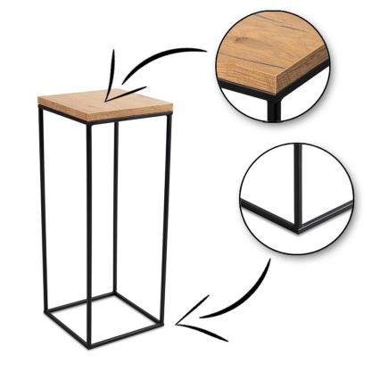 Kukkasteline BASICLOFT 60x24 musta/ruskea