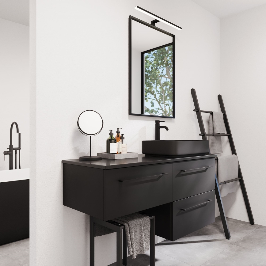 BATH DELUXE 01-060-05-02-00 - Kylpyhuone peili BORGSTED 60x80 cm musta