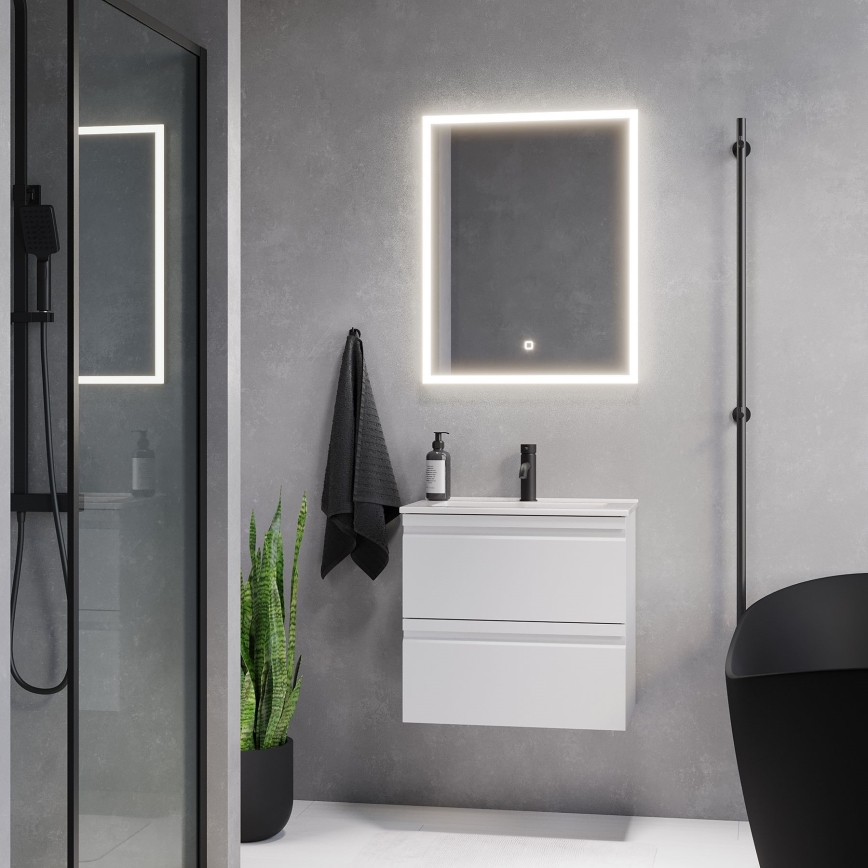 BATH DELUXE 01-060-07-58-00 - LED Kylpyhuone peili taustavalolla FORNAES LED/14,3W/230V IP44