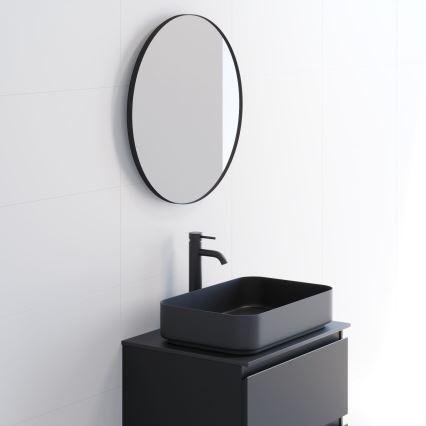 BATH DELUXE 01-060-09-02-00 - Kylpyhuone peili BORGSTED halkaisija 60 cm musta