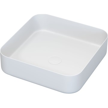BATH DELUXE 06-040-17-01-00 - Tason päälle asennettava pesuallas LJORDAL 40x40 cm ruostumaton teräs/mattavalkoinen