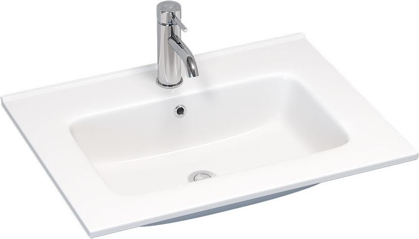 BATH DELUXE 06-060-27-11-00 - Upotettava pesuallas HYGE 61x46 cm keramiikka/valkoinen