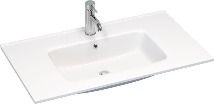 BATH DELUXE 06-080-27-11-00 - Upotettava HYGE-pesuallas 81x46 cm keraaminen/valkoinen