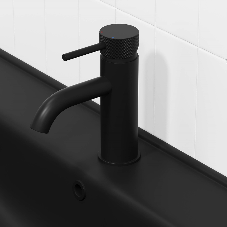 BATH DELUXE 28-005-03-02-00 - Altaan hana ANHOLT 15,6 cm matta musta