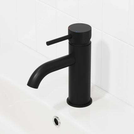 BATH DELUXE 28-005-03-02-00 - Altaan hana ANHOLT 15,6 cm matta musta