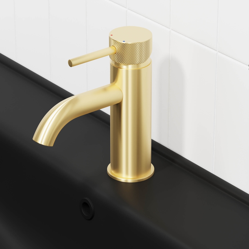 BATH DELUXE 28-005-03-70-00 - Altaan hana ANHOLT 15,6 cm harjattu messinki