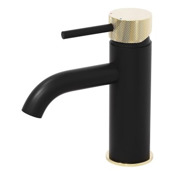 BATH DELUXE 28-005-03-72-00 - Altaan hana ANHOLT 15,6 cm musta/messinki