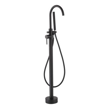 BATH DELUXE 28-114-01-02-00 - Vapaasti seisova kylpysetti hanalla DRAGOR 116 cm matta musta