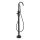 BATH DELUXE 28-114-01-02-00 - Vapaasti seisova kylpysetti hanalla DRAGOR 116 cm matta musta