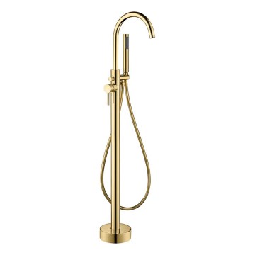 BATH DELUXE 28-114-01-64-00 - Vapaasti seisova kylpysetti hanalla DRAGOR 116 cm kiiltävä messinki