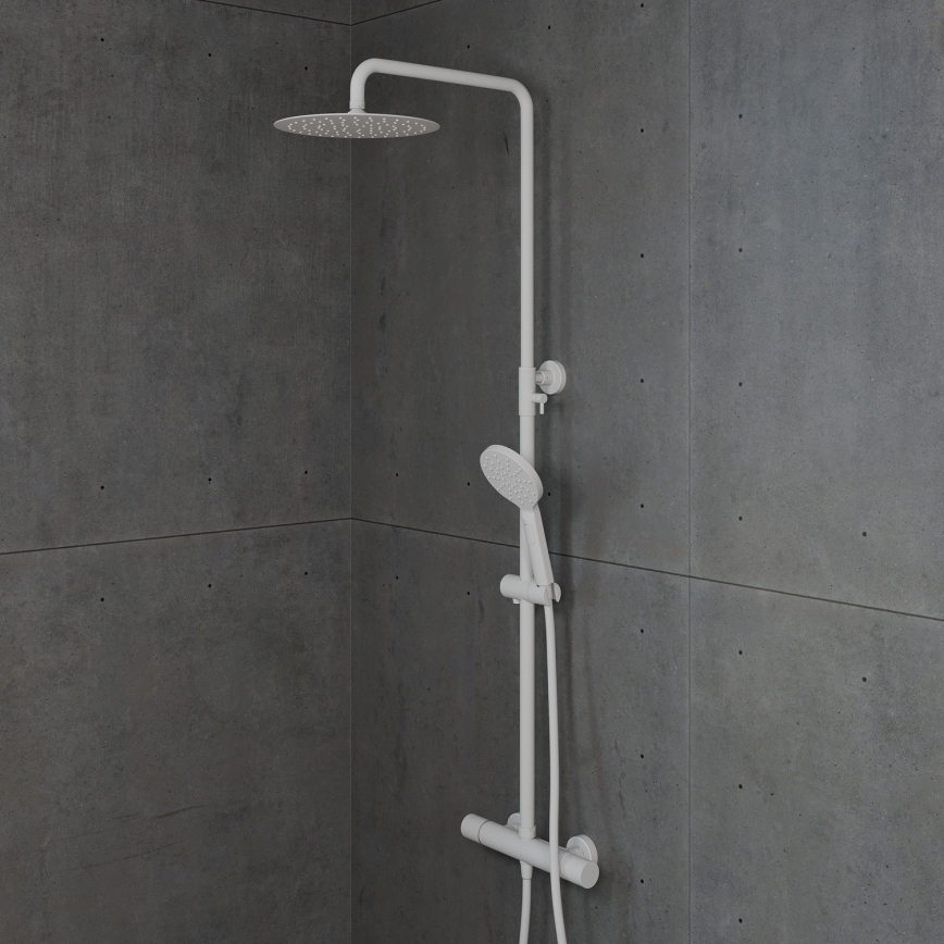 BATH DELUXE 31-120-05-01-00 - Suihkusetti termostaattisella hanalla DRAGOR mattavalkoinen