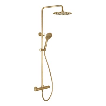 BATH DELUXE 31-120-05-70-00 - Suihkusetti termostaattisella hanalla DRAGOR harjattu messinki