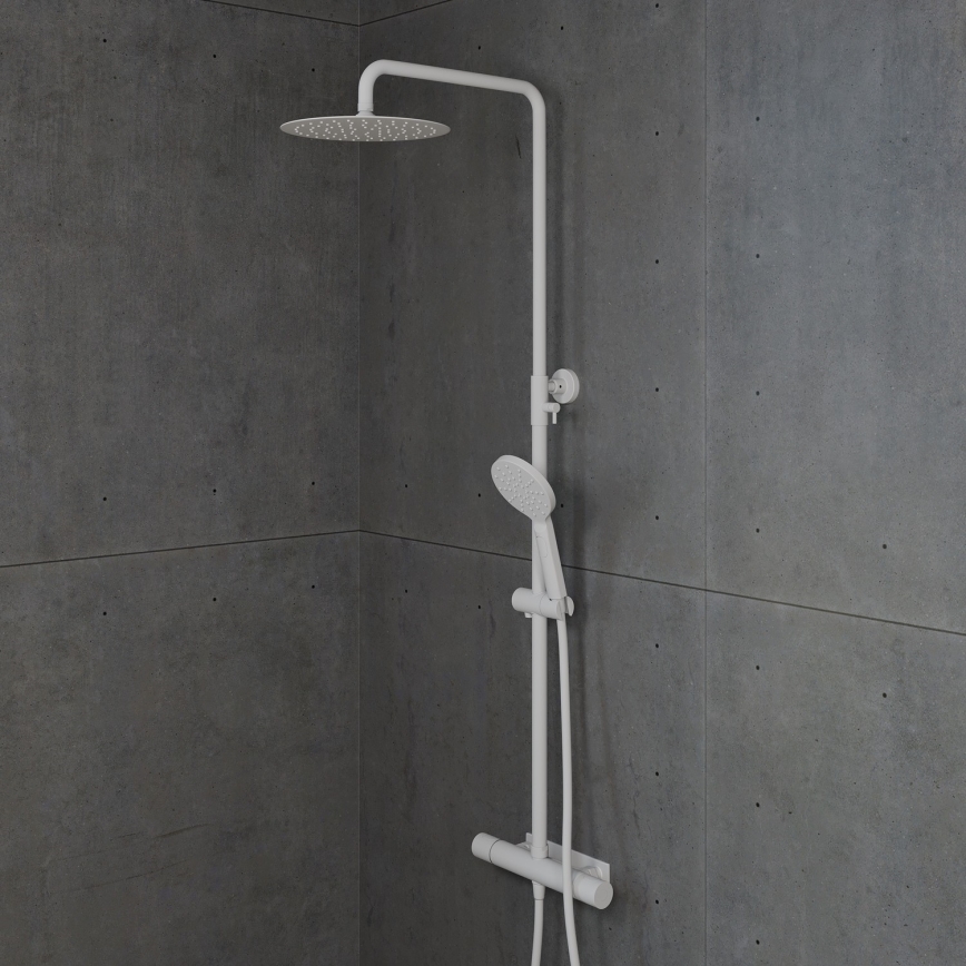 BATH DELUXE 31-120-07-01-00 - Suihkusetti termostaattisella hanalla DRAGOR mattavalkoinen