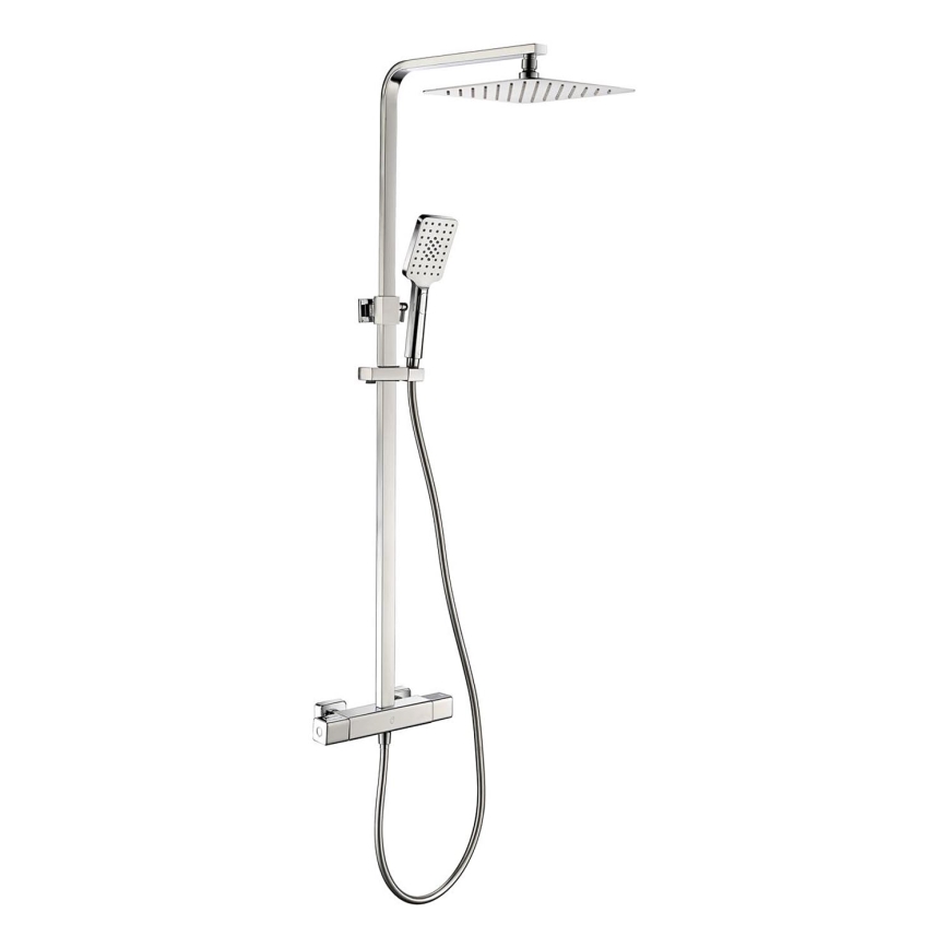 BATH DELUXE 31-120-08-60-00 - Suihkusetti termostaattisella NAESBY-sekoittajalla, kiiltävä kromi