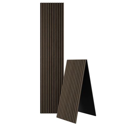 BATH DELUXE 54-240-11-84-12 - Akustinen seinälevy VASALUND 240x52 cm saksanpähkinä