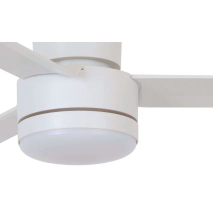 BAYSIDE 213036 - LED Kattotuuletin LAGOON GX53/17W/230V valkoinen + kauko-ohjaus