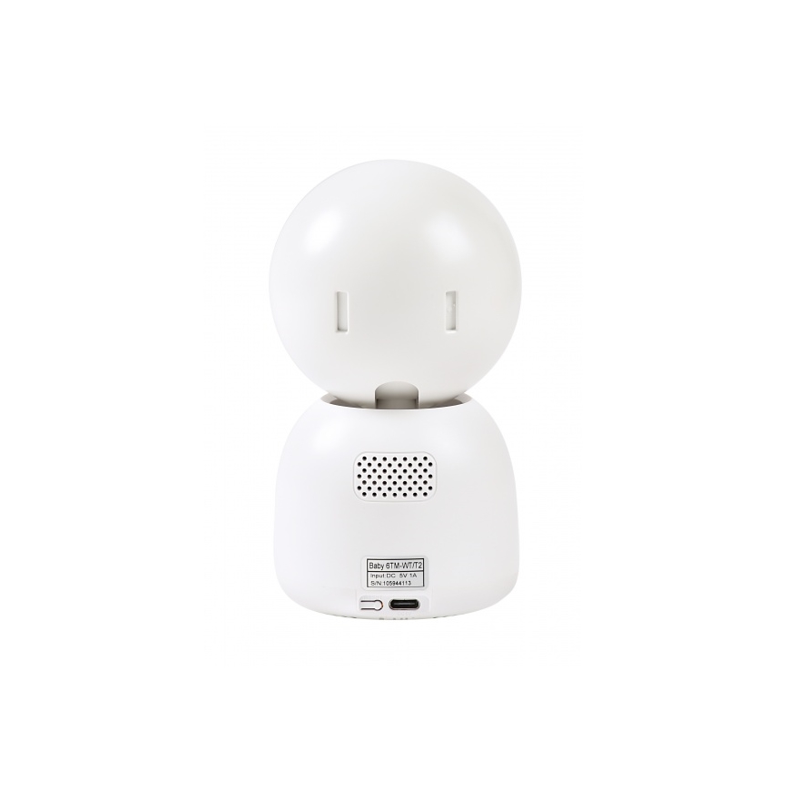 Beaba - Älykäs ladattava vauvamonitori näytöllä ZEN NIGHT 720p 5V 4000 mAh Wi-Fi valkoinen