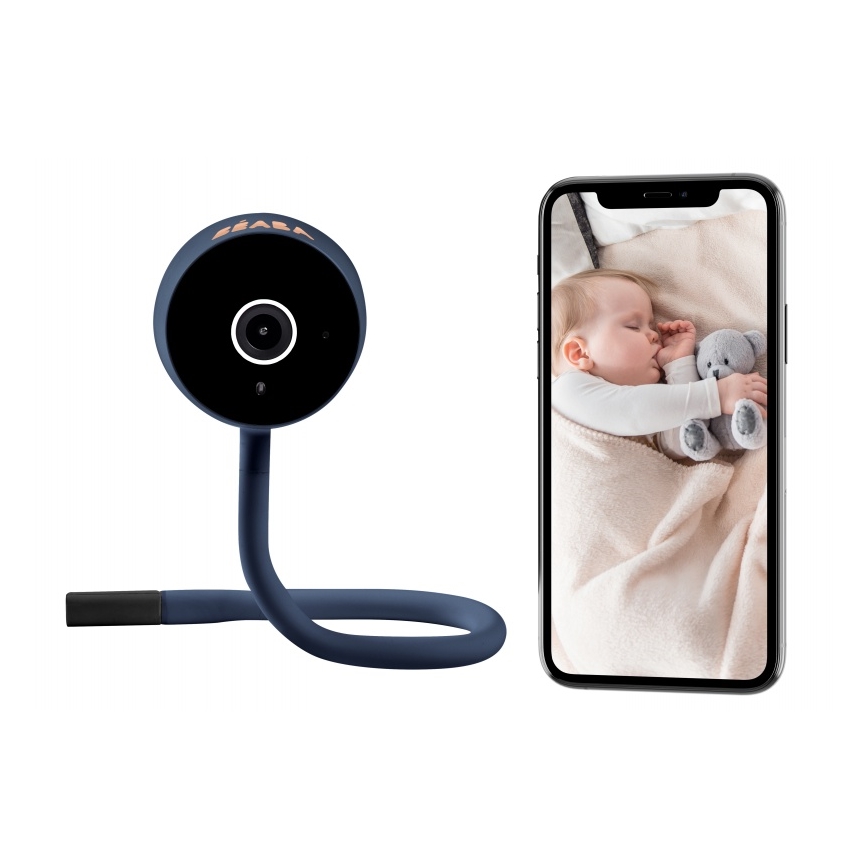 Beaba - Älykäs vauvamonitori ZEN CONNECT 5V Wi-Fi sininen