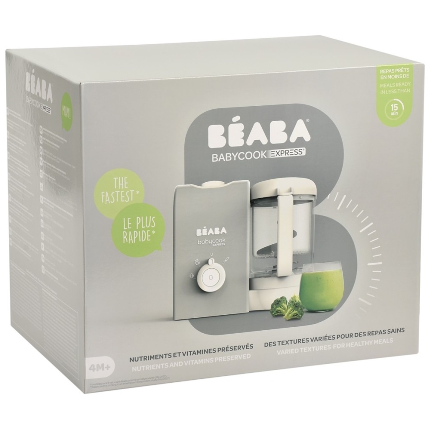 Beaba - Höyrykeitin 2in1 BABYCOOK EXPRESS harmaa