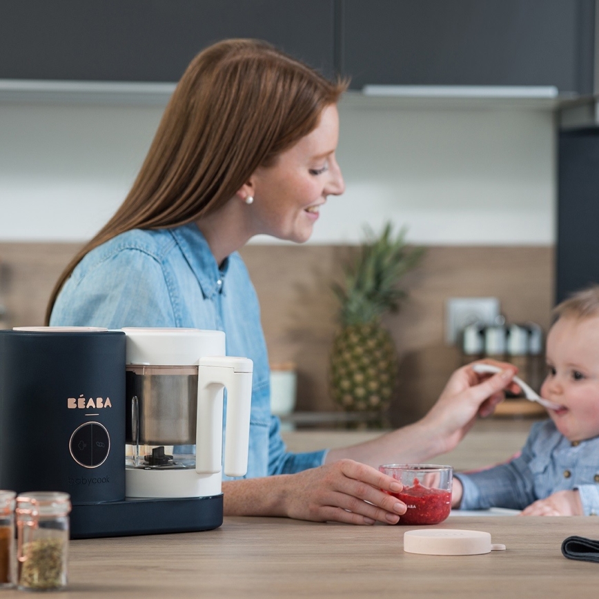 Beaba - Höyrykeitin 2in1 BABYCOOK NEO sininen/valkoinen