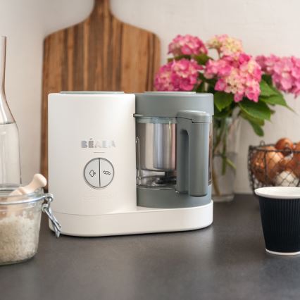 Beaba - Höyrykeitin 2in1 BABYCOOK NEO valkoinen/harmaa
